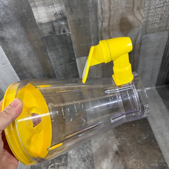 Back To Basics Blender Smoothie Elite SE2000 Plastic Pitcher 7 Cup Lid Yellow - Picture 5 of 9